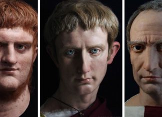 Los rostros de Nerón, Julio César, Augusto y Calígula son recreados por artista español