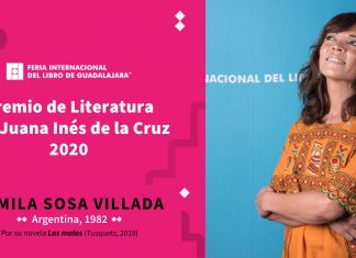 El Premio Sor Juana 2020 de la FIL es para Camila Sosa Villada
