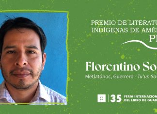 Florentino Solano es ganador del Premio de Literaturas Indígenas de América 2021