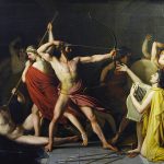 Penélope.-Ulises-y-Telémaco-matando-a-los-pretendientes-de-Penélope-1812-Thomas-Degeorge.-Aparences.-Dos