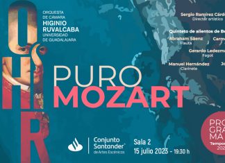 Orquesta Higinio Ruvalcaba: Puro Mozart, este 15 de julio en Conjunto Santander