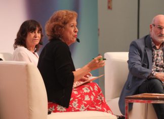 Rosa Montero y Fernando Aramburu inauguraron el Salón Literario Carlos Fuentes